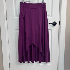 Purple High Waisted Split Skort w/ Pockets